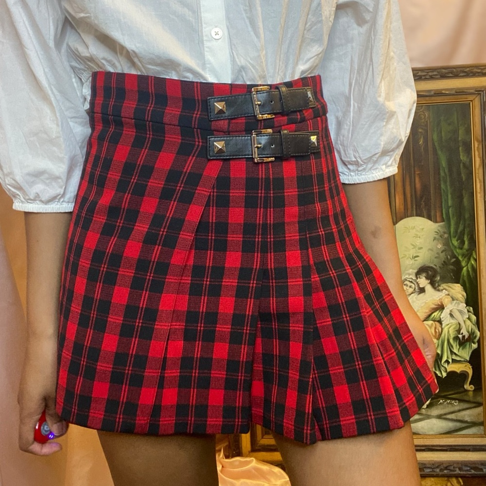 Michael Kors Plaid Mini Skirt Skirt